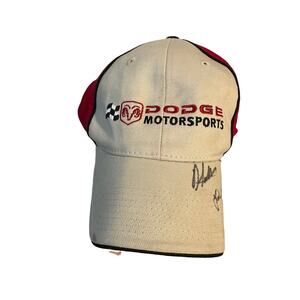 Vintage NASCAR Dodge Motorsport Autographed hat